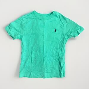Polo Ralph Lauren T-Shirt Boys Size 4/4T Green Short Sleeve Crew Neck Preppy